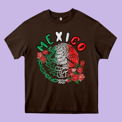 Mexico Heavy Core Tee Designed By Maliassmallbusiness