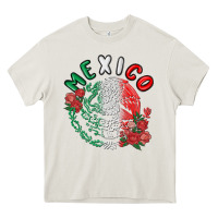 Cream mexico Heavy Core Tee - MaliasSmallBusiness