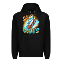 Black Salty vibes Premium Hoodie - FaDigitalArtStudio