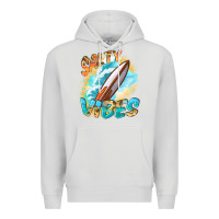 Dove Grey Salty vibes Premium Hoodie - FaDigitalArtStudio