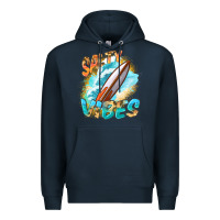 Navy Salty vibes Premium Hoodie - FaDigitalArtStudio