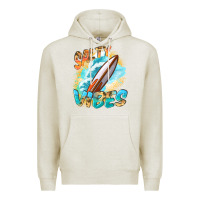 Oatmeal Heather Salty vibes Premium Hoodie - FaDigitalArtStudio