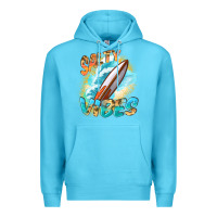 Ocean Blue Salty vibes Premium Hoodie - FaDigitalArtStudio
