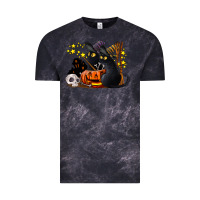 Cloud Black halloween black cats Vintage Tee - LillyAllenDesigns