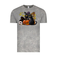 Cloud Rock halloween black cats Vintage Tee - LillyAllenDesigns