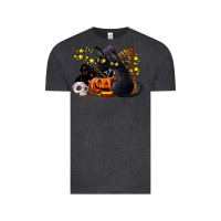 Vintage Black halloween black cats Vintage Tee - LillyAllenDesigns