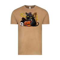 Vintage Camel halloween black cats Vintage Tee - LillyAllenDesigns