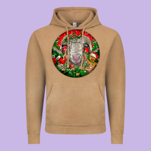 Christmas Rambouillet Sheep Vintage Hoodie Designed By Lillyallendesigns