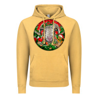 Vintage Mustard christmas rambouillet sheep Vintage Hoodie - LillyAllenDesigns