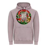 Vintage Zinc christmas rambouillet sheep Vintage Hoodie - LillyAllenDesigns