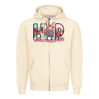 Sandshell Easter Day Hop bunny Zipper Hoodie - OliviaCreatesArt