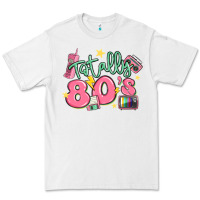 White totally 80s retro vintage Premium Tee - MaliasSmallBusiness