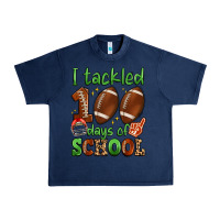 Navy i tackled 100 days of school Urban Heavy Tee - Artiststas