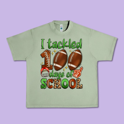 I Tackled 100 Days Of School Urban Heavy Tee Designed By Artiststas