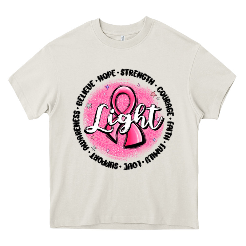 Fight Breast Cancer Heavy Core Tee by MaliasSmallBusiness | Teevron