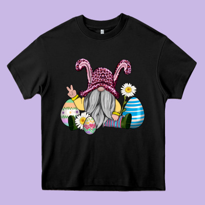 Easter Gnome With Eggs Heavy Core Tee Designed By Adodesignshop