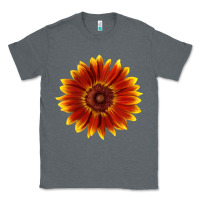 Charcoal Heather Little Becka Sunflower Classic Tee - LillyAllenDesigns