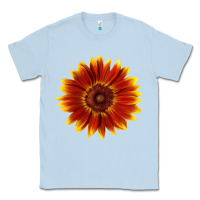 Dusty Blue Little Becka Sunflower Classic Tee - LillyAllenDesigns