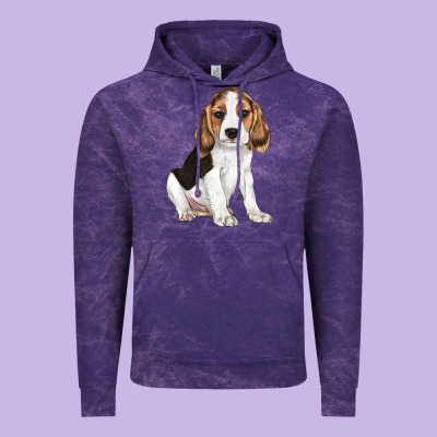 Beagle Puppy Vintage Hoodie Designed By Lillyallendesigns