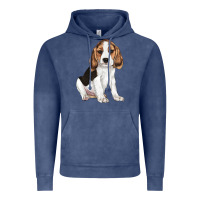 Vintage Denim beagle puppy Vintage Hoodie - LillyAllenDesigns