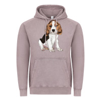 Vintage Zinc beagle puppy Vintage Hoodie - LillyAllenDesigns