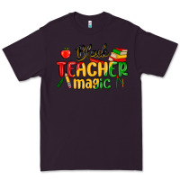 Plum black teacher magic juneteenth Premium Tee - MaliasSmallBusiness