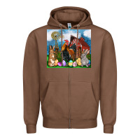 Chestnut Farm animals 20oz Zipper Hoodie - OliviaCreatesArt