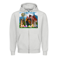 Farm Animals 20oz Zipper Hoodie | Teevron