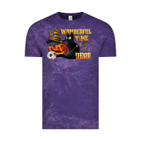 Cloud Purple wonderful time of the year halloween Vintage Tee - LillyAllenDesigns