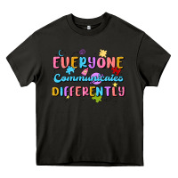 Everyone Communicates Differently Heavy Core Tee | Teevron