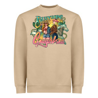 Mushroom Busy doing Cowgirl shit Heavyweight Sweatshirt - HowdyJamesFarm