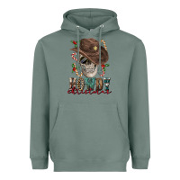Howdy Christmas Skull Heavyweight Hoodie | Teevron