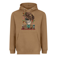 Toasted Coconut howdy christmas skull Heavyweight Hoodie - FaDigitalArtStudio