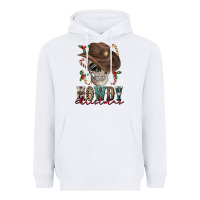White howdy christmas skull Heavyweight Hoodie - FaDigitalArtStudio