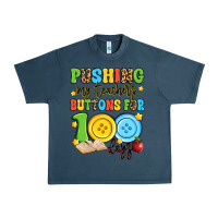 Midnight Navy pushing my teacher's buttons for 100 days Urban Heavy Tee - Artiststas