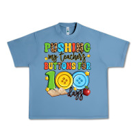 Pebble Blue pushing my teacher's buttons for 100 days Urban Heavy Tee - Artiststas