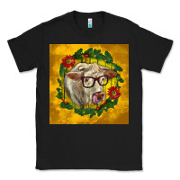 Black christmas charolais cow face Classic Tee - LillyAllenDesigns