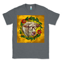 Charcoal Heather christmas charolais cow face Classic Tee - LillyAllenDesigns