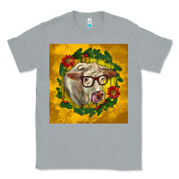Heather Grey christmas charolais cow face Classic Tee - LillyAllenDesigns