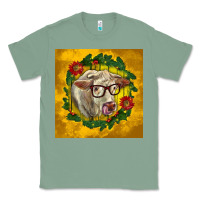 Sage christmas charolais cow face Classic Tee - LillyAllenDesigns