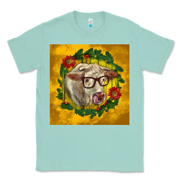 Seafoam christmas charolais cow face Classic Tee - LillyAllenDesigns