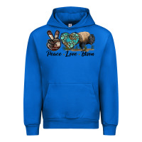 Cobalt Peace lLve Bison Urban Hoodie - LillyAllenDesigns
