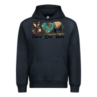 Navy Peace lLve Bison Urban Hoodie - LillyAllenDesigns