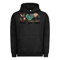 Pigment Black Peace lLve Bison Urban Hoodie - LillyAllenDesigns