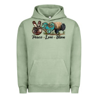Pigment Oil Green Peace lLve Bison Urban Hoodie - LillyAllenDesigns