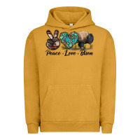 Pigment Peanut Butter Peace lLve Bison Urban Hoodie - LillyAllenDesigns