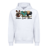 White Peace lLve Bison Urban Hoodie - LillyAllenDesigns