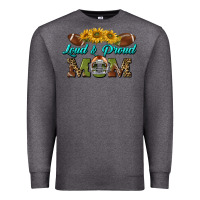 Charcoal Heather loud and proud mom Premium Sweatshirt - BundleAndBundleShop