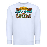 White loud and proud mom Premium Sweatshirt - BundleAndBundleShop