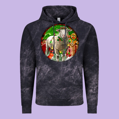 Christmas Dorset Sheep Vintage Hoodie Designed By Lillyallendesigns